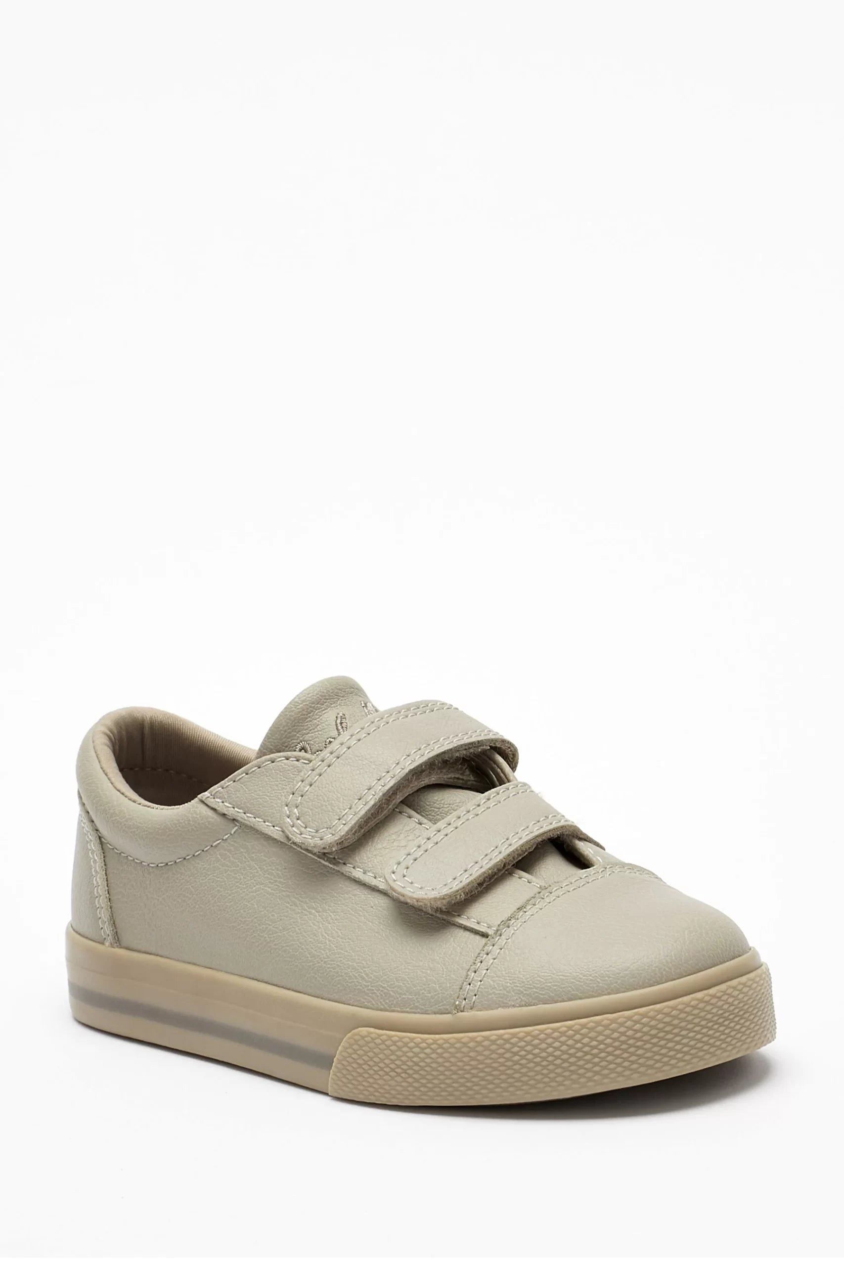 Next - Zapatillas deportivas cómodas con cierre de velcro grises - 20,5