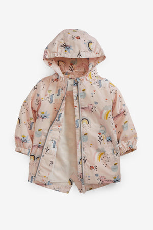 Next - Chaqueta impermeable de niña sostenible - 12-18 meses