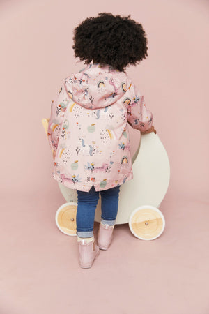 Next - Chaqueta impermeable de niña sostenible - 12-18 meses