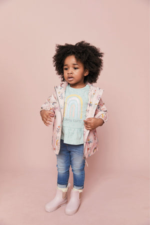 Next - Chaqueta de lluvia sostenible para niña - 5-6 años