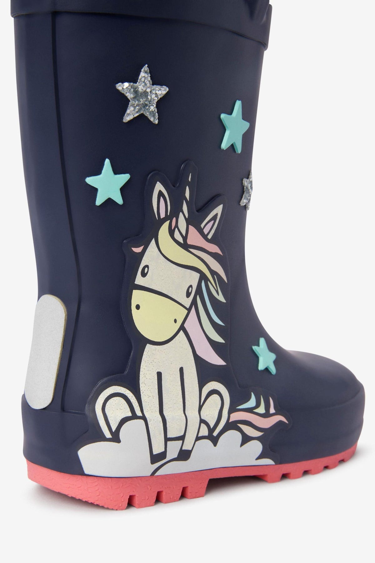 Next - Botas de invierno y agua de unicornio azul marino para niña - 30.5