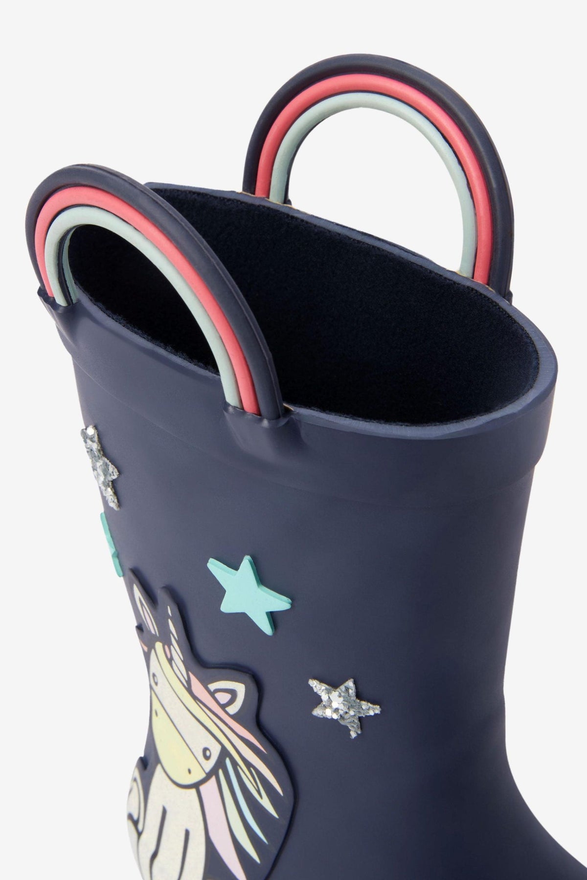 Next - Botas de invierno y agua de unicornio azul marino para niña - 30.5