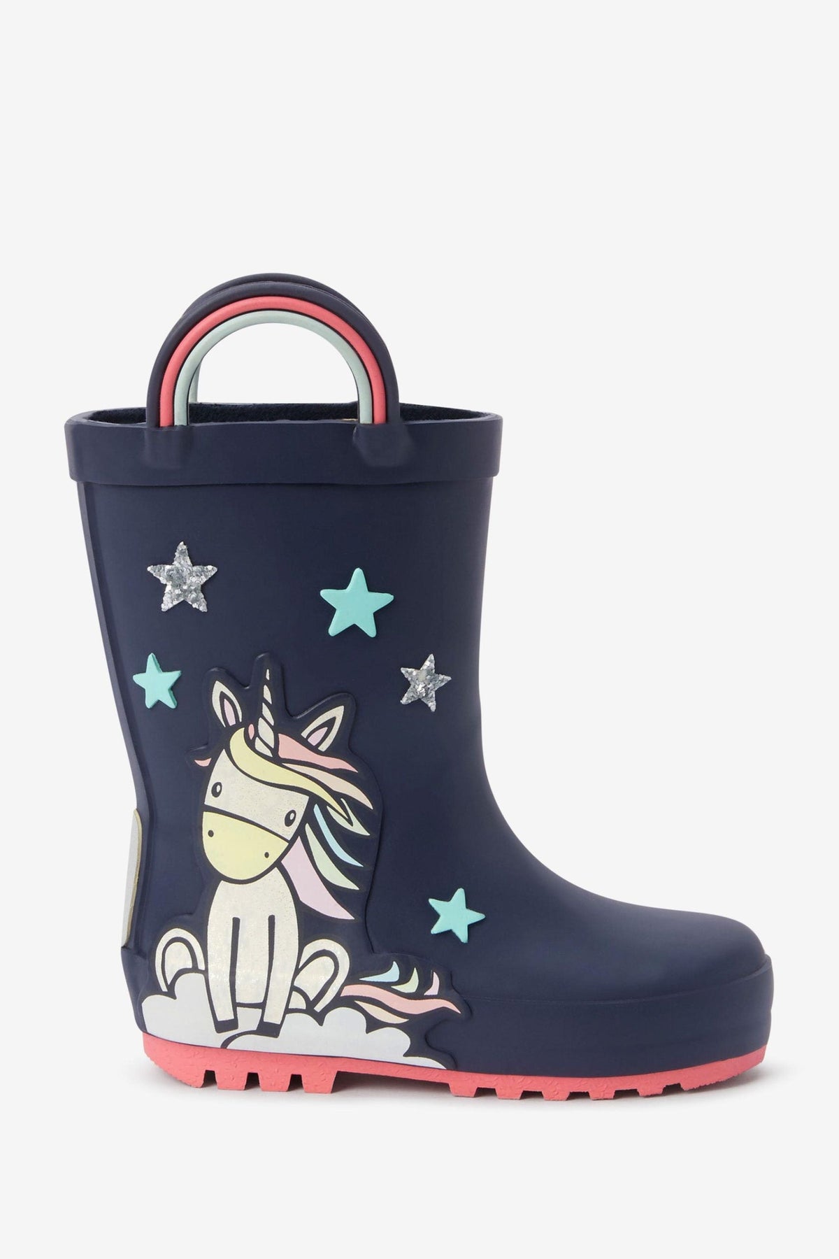 Next - Botas de invierno y agua de unicornio azul marino para niña - 30.5