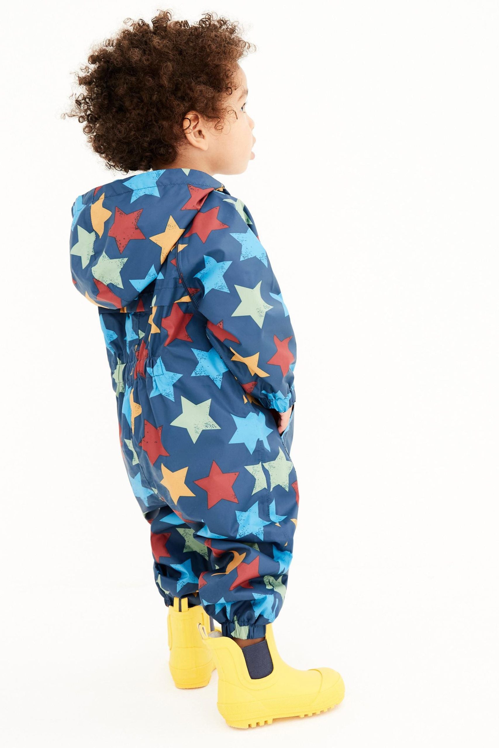 Next - Chubasquero de niño con forro polar y estampado de estrellas - 4-5 años