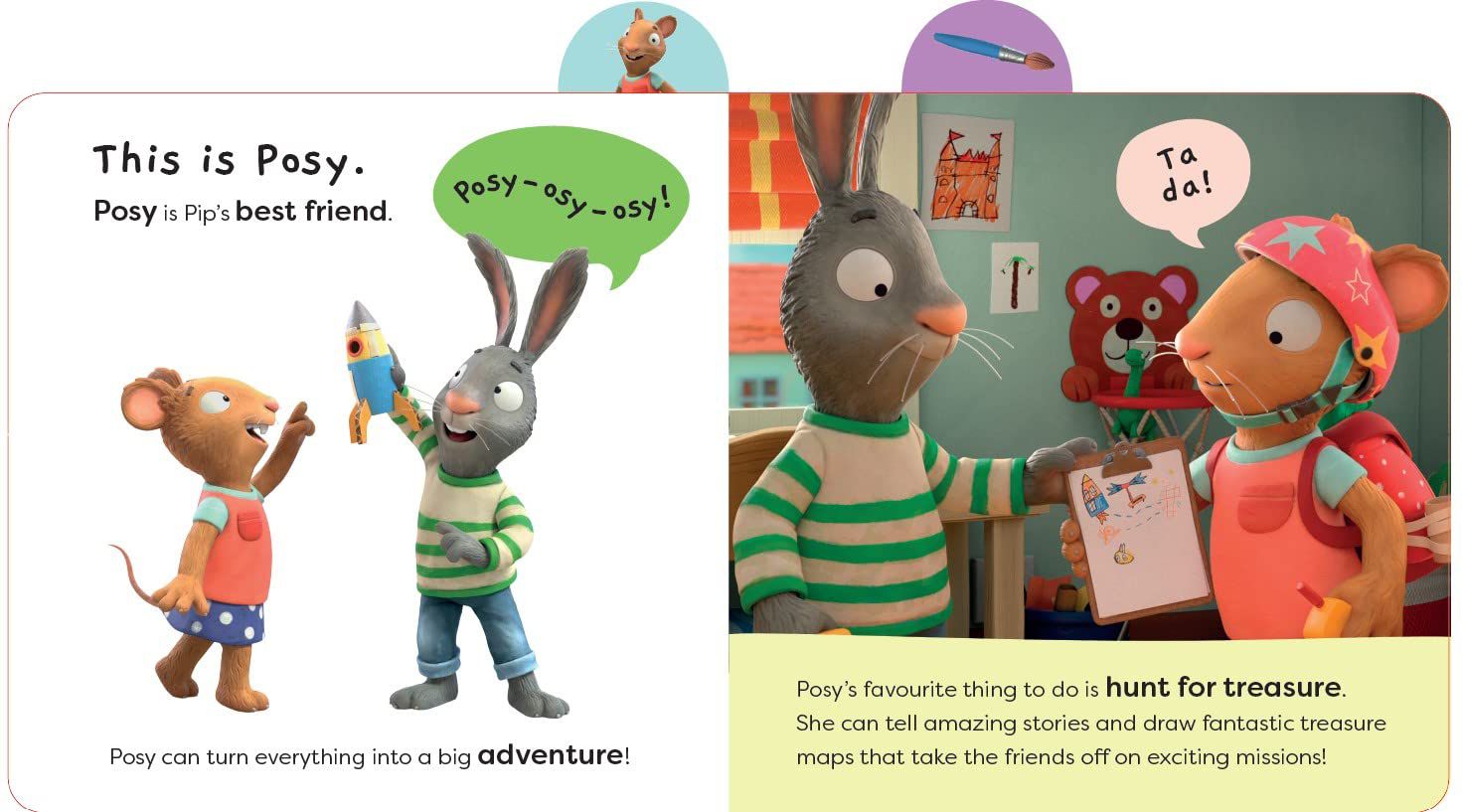 Nosy Crow - Inglés Pip y Posy: Libro Cosas Favoritas