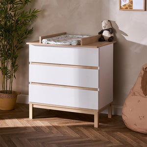 Obaby Astrid 3 Piece Room Set - White-Nursery Sets-White-No Mattress | Natural Baby Shower