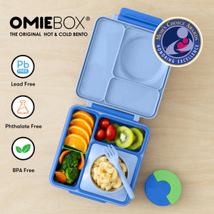 Omiebox - Fiambrera Bento Aislada de Color Azul Marino
