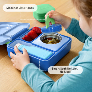 Omiebox - Fiambrera Bento Aislada de Color Azul Marino