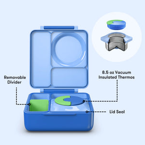 Omiebox - Fiambrera Bento Aislada de Color Azul Marino