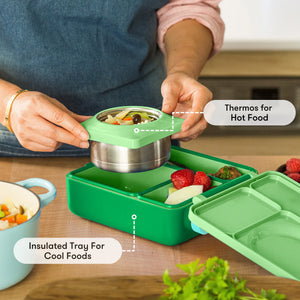Omiebox - Fiambrera Bento Térmica Verde Manzana