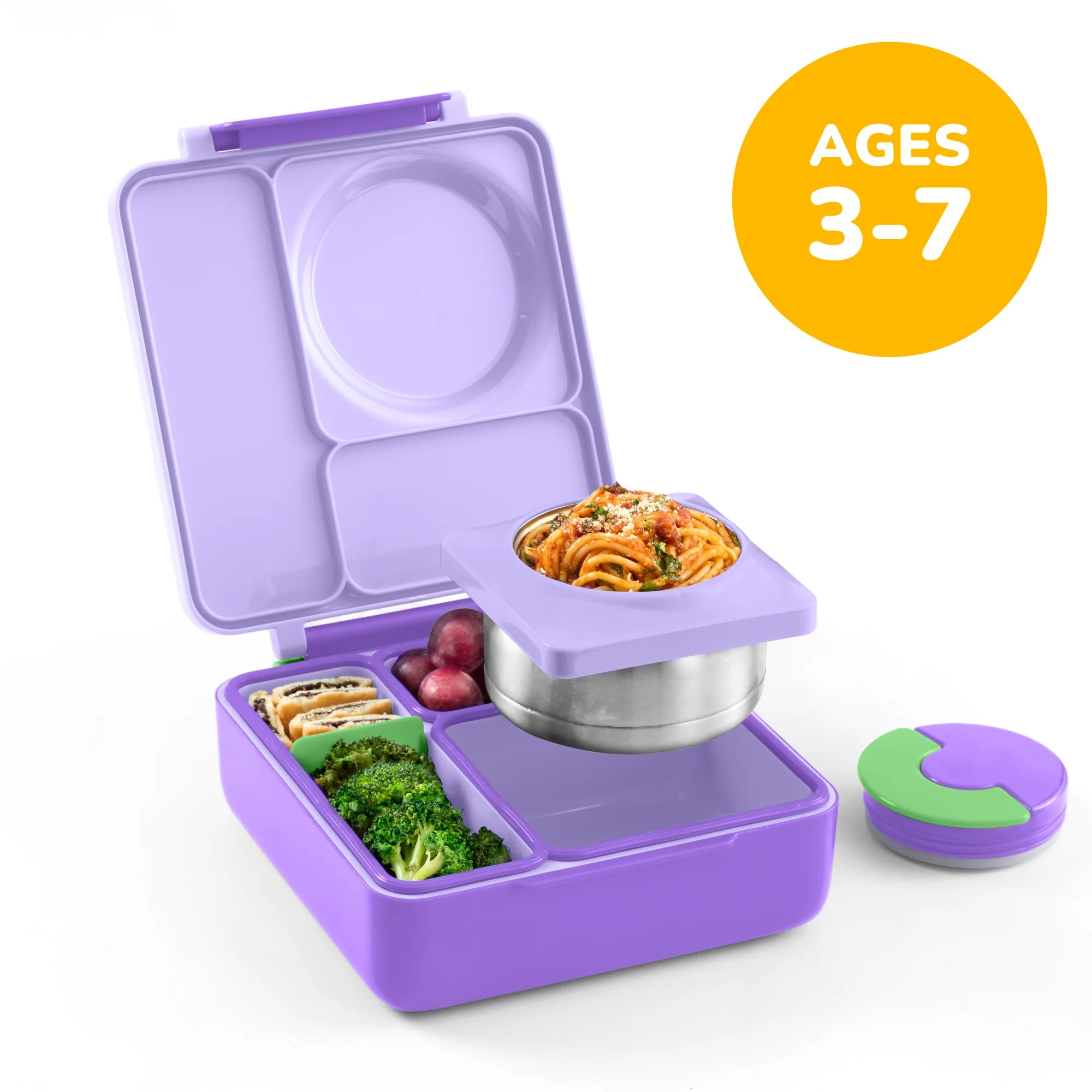 Omiebox - Fiambrera Bento aislada de color morado lila