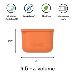 Omiebox - Recipientes Interiores de Fiambrera UP 2 uds Azul/Naranja
