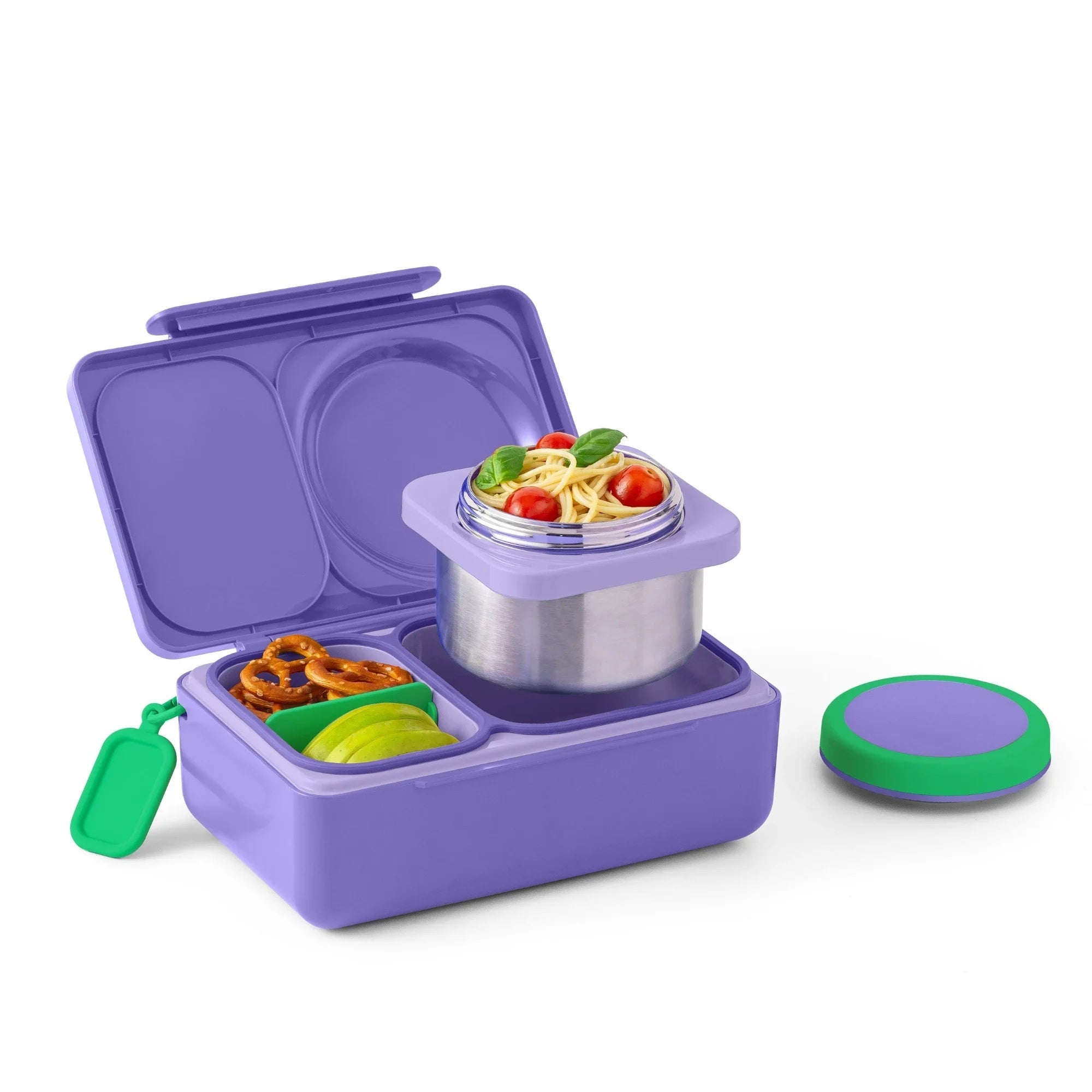 Omiebox - Fiambrera bento con aislamiento térmico de segunda generación, color morado galaxia