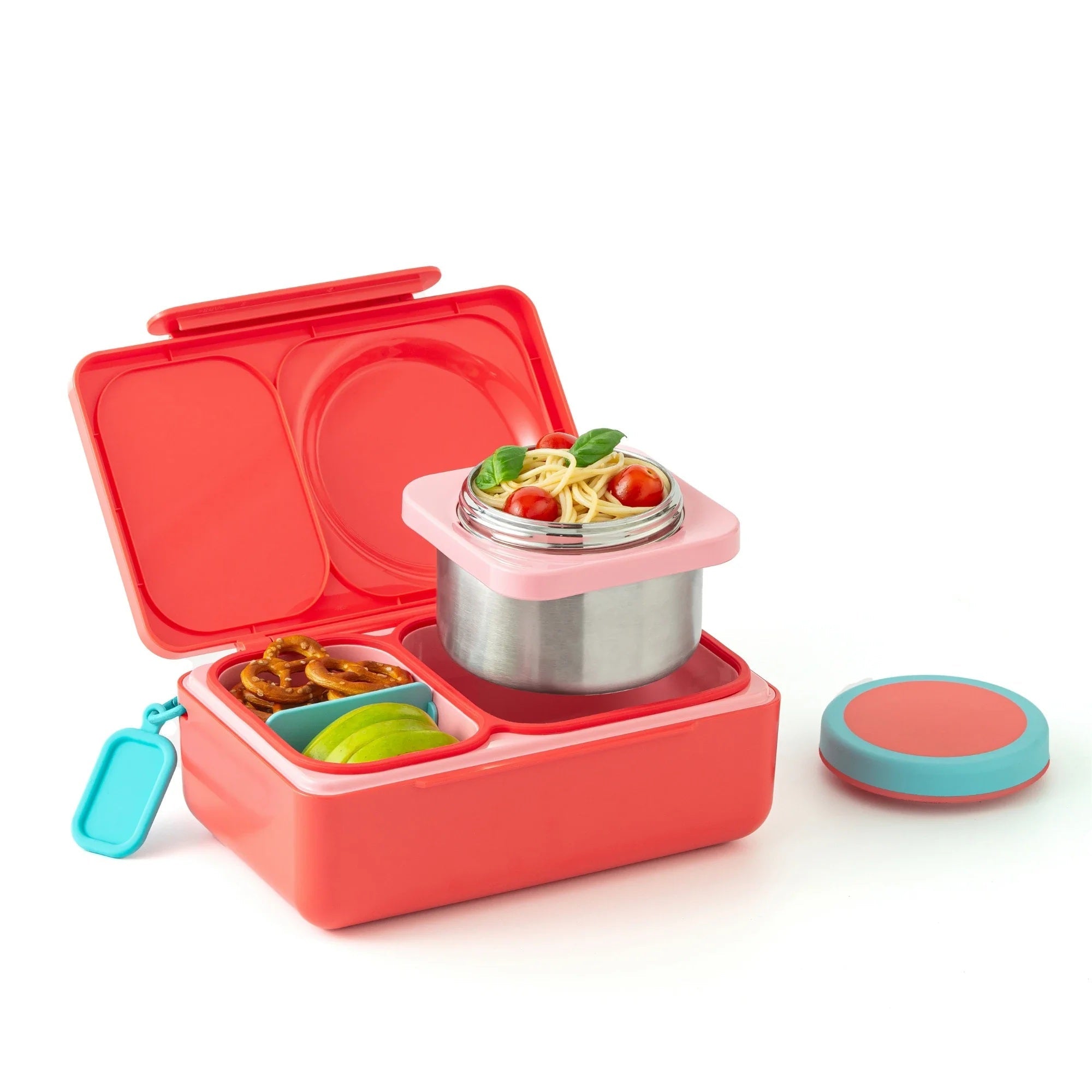Omiebox - Fiambrera Bento OmieBox de 2.ª Generación con Aislamiento, Color Rosa Cereza