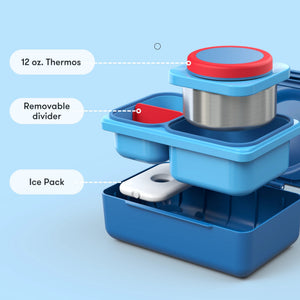 Omiebox - Fiambrera Bento Térmica UP 2.ª generación Azul Cósmico
