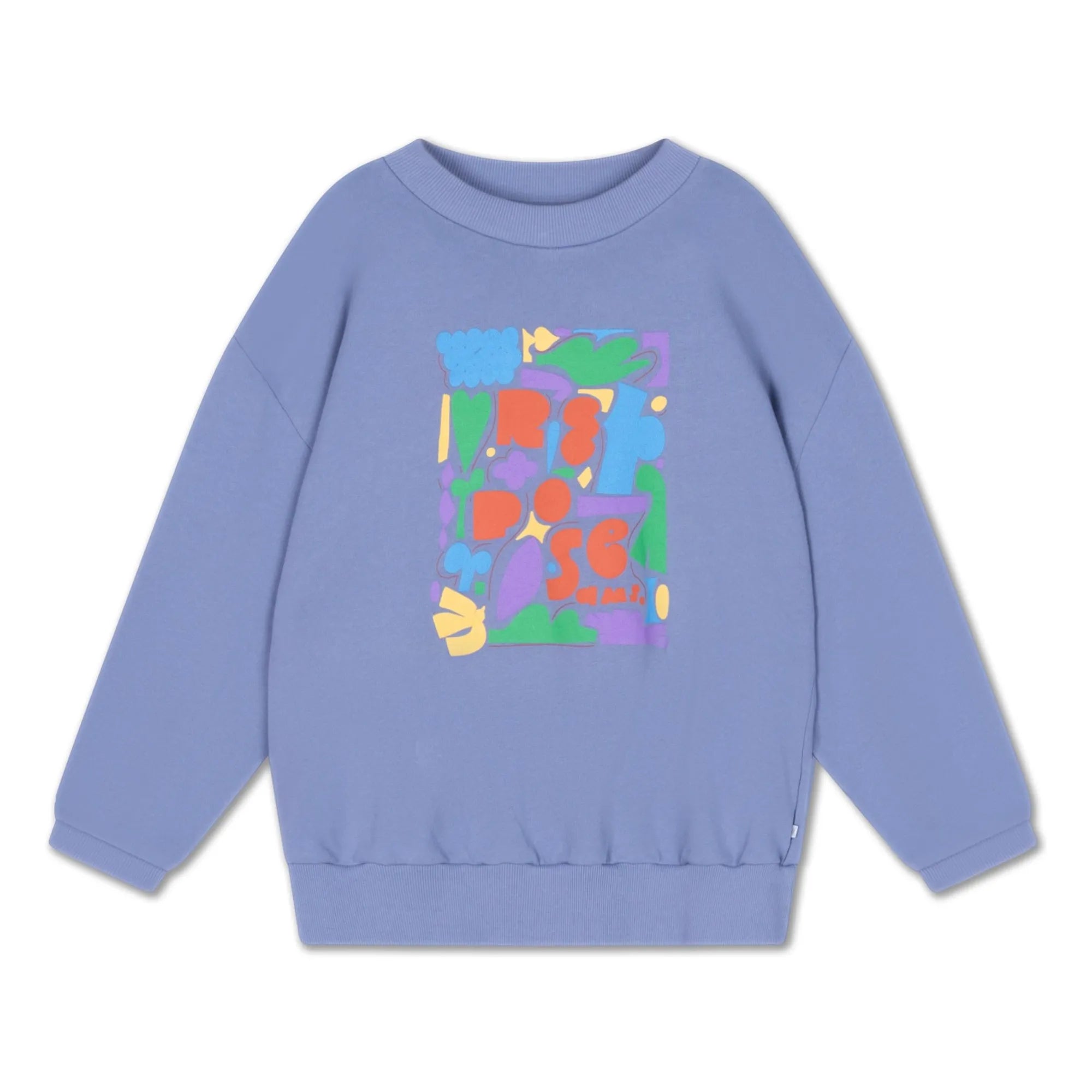 Repose AMS - Sudadera oversize Cozydrop Logo Graphic Algodón Orgánico | Gris azulado