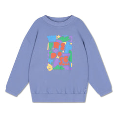 Repose AMS - Sudadera oversize Cozydrop Logo Graphic Algodón Orgánico | Gris azulado