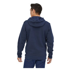 Patagonia - Sudadera con capucha de poliéster reciclado P-6 Logo - Colección para hombre | Azul marino