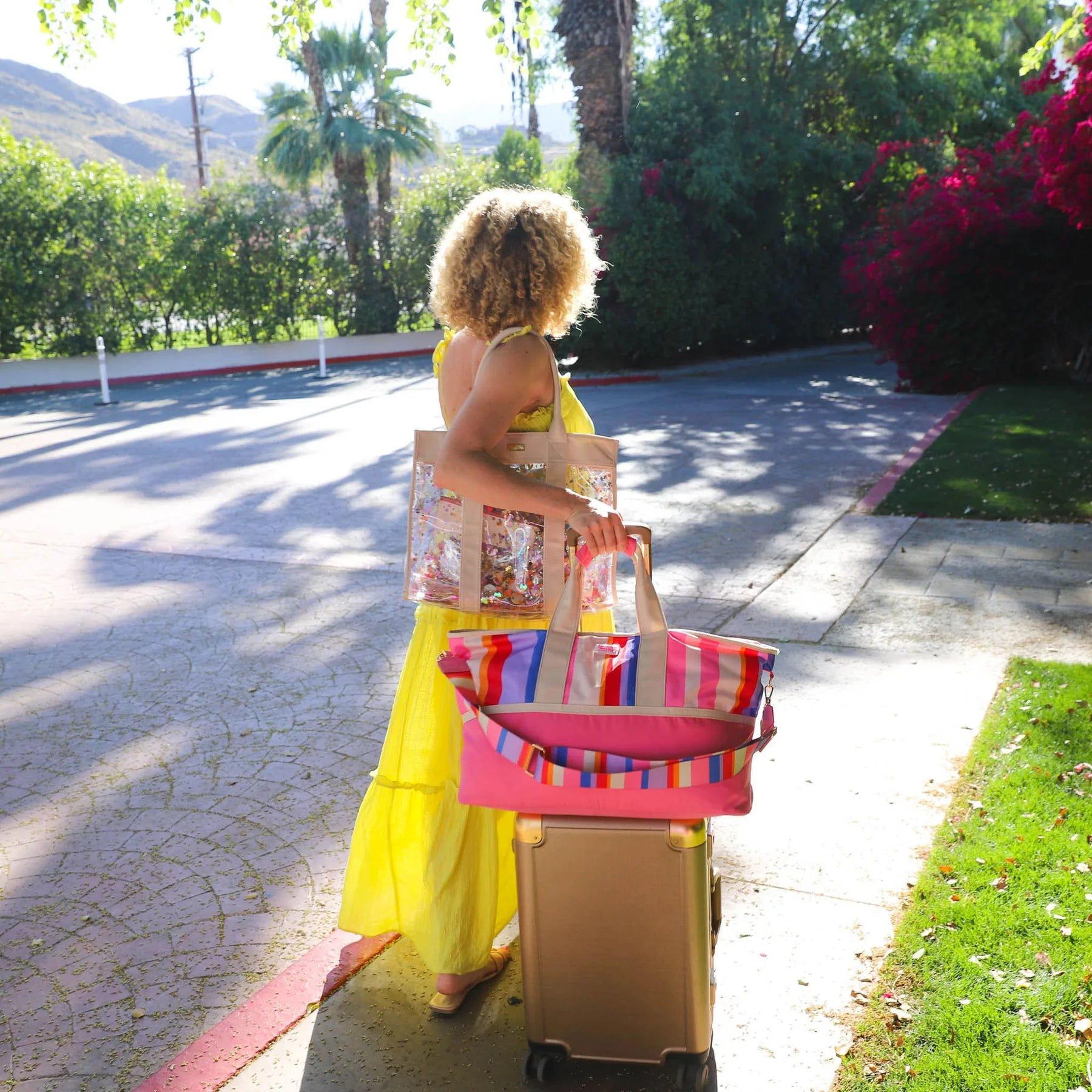 Packed Party - Bolso de hombro y playa con confeti