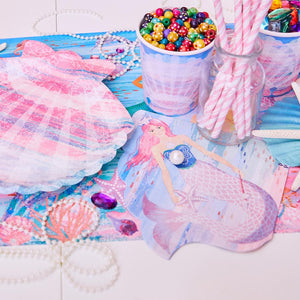 Party Pieces - Servilletas de fiesta sirenita de 16 unidades