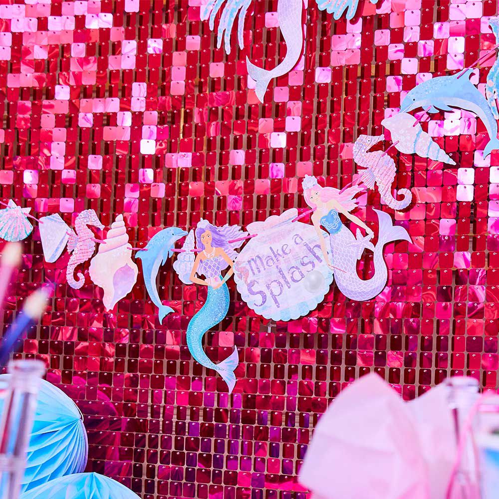 Party Pieces - Decoración colgante de sirena para fiestas