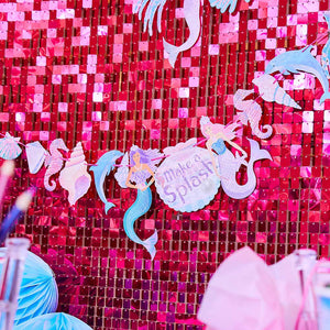 Party Pieces - Decoración colgante de sirena para fiestas