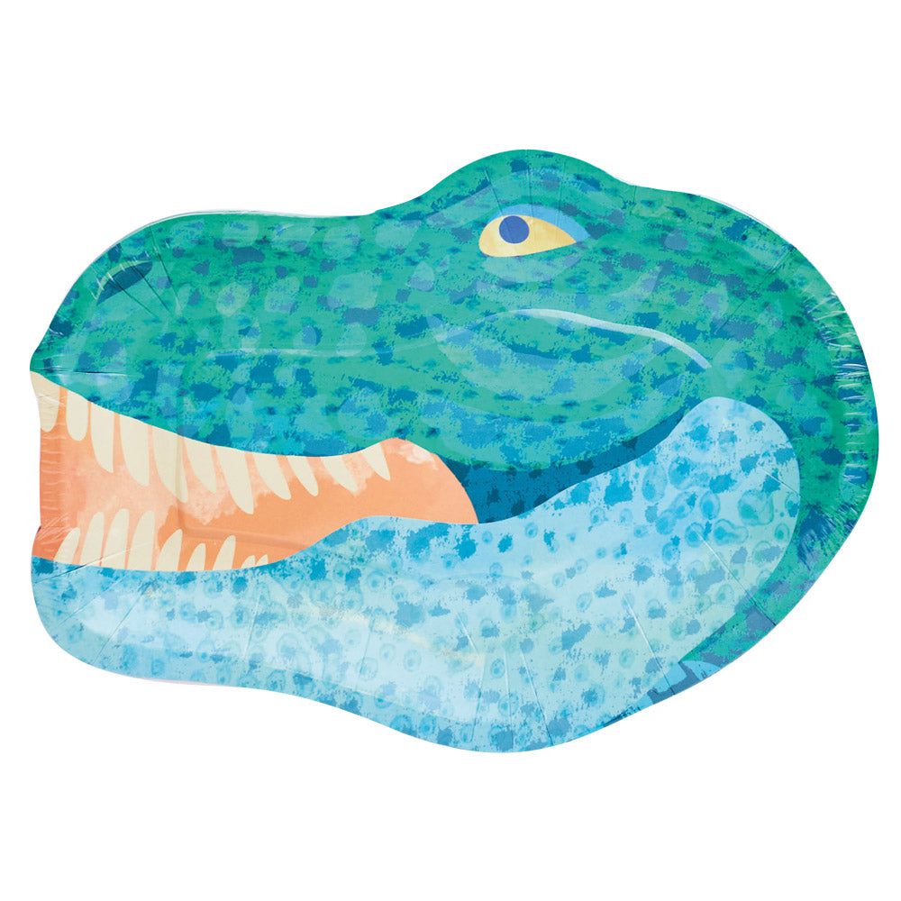 Party Pieces - Plato de Cartón de Fiesta Dino Explorador de 8 unidades