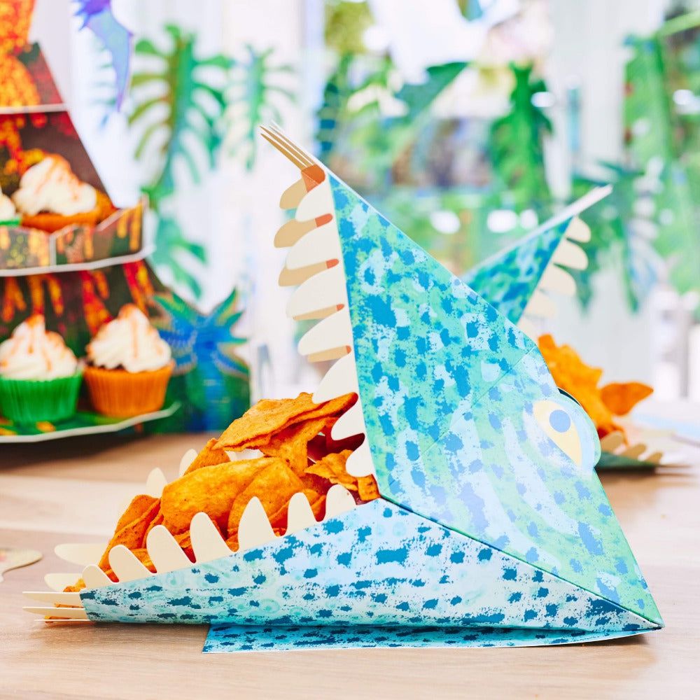 Party Pieces - Bandeja de comida de papel Dino, el Explorador