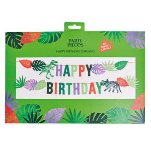 Party Pieces - Adorno colgante de dinosaurio explorador "Feliz cumpleaños"