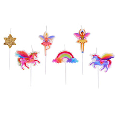 Party Pieces - Vela de Fiesta Unicornio 5 unidades