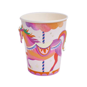 Party Pieces - Vasos de Cartón de Unicornio de 8 Unidades