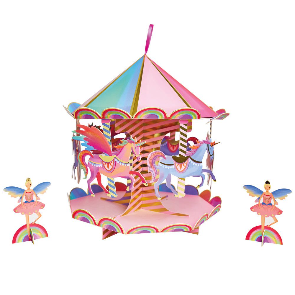 Party Pieces - Soporte para golosinas de unicornio carrusel