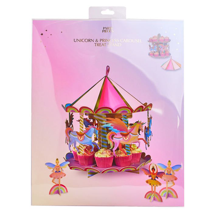 Party Pieces - Soporte para golosinas de unicornio carrusel