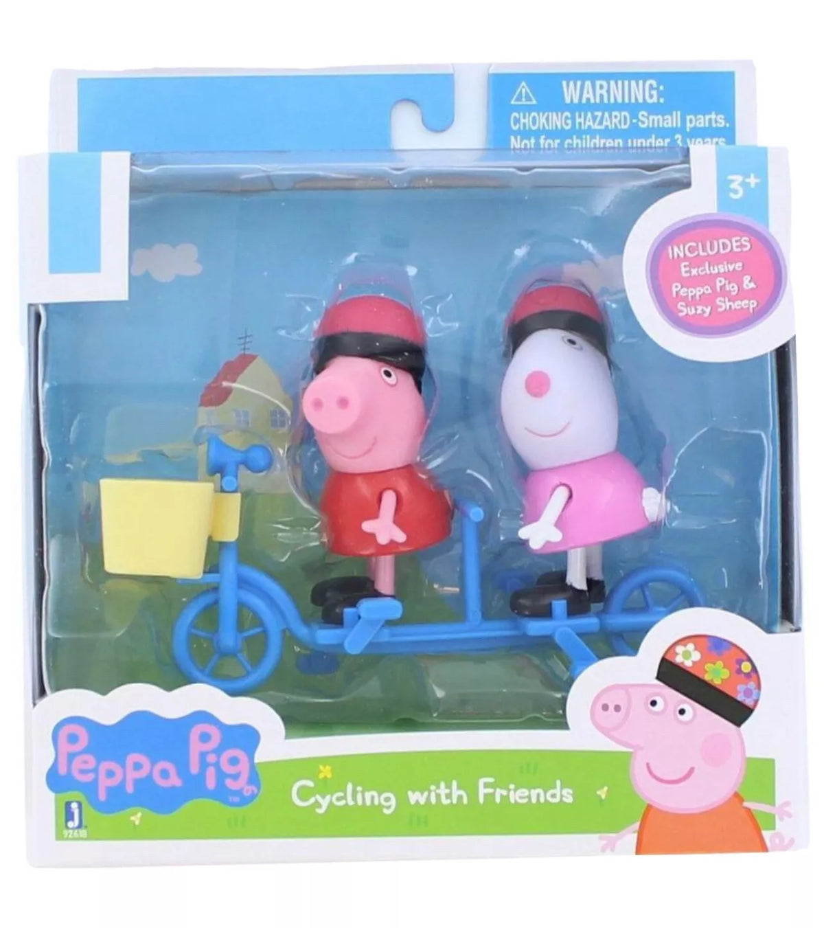 Peppa Pig - Set de juego con figuras Paseo en Bicicleta con un amigo