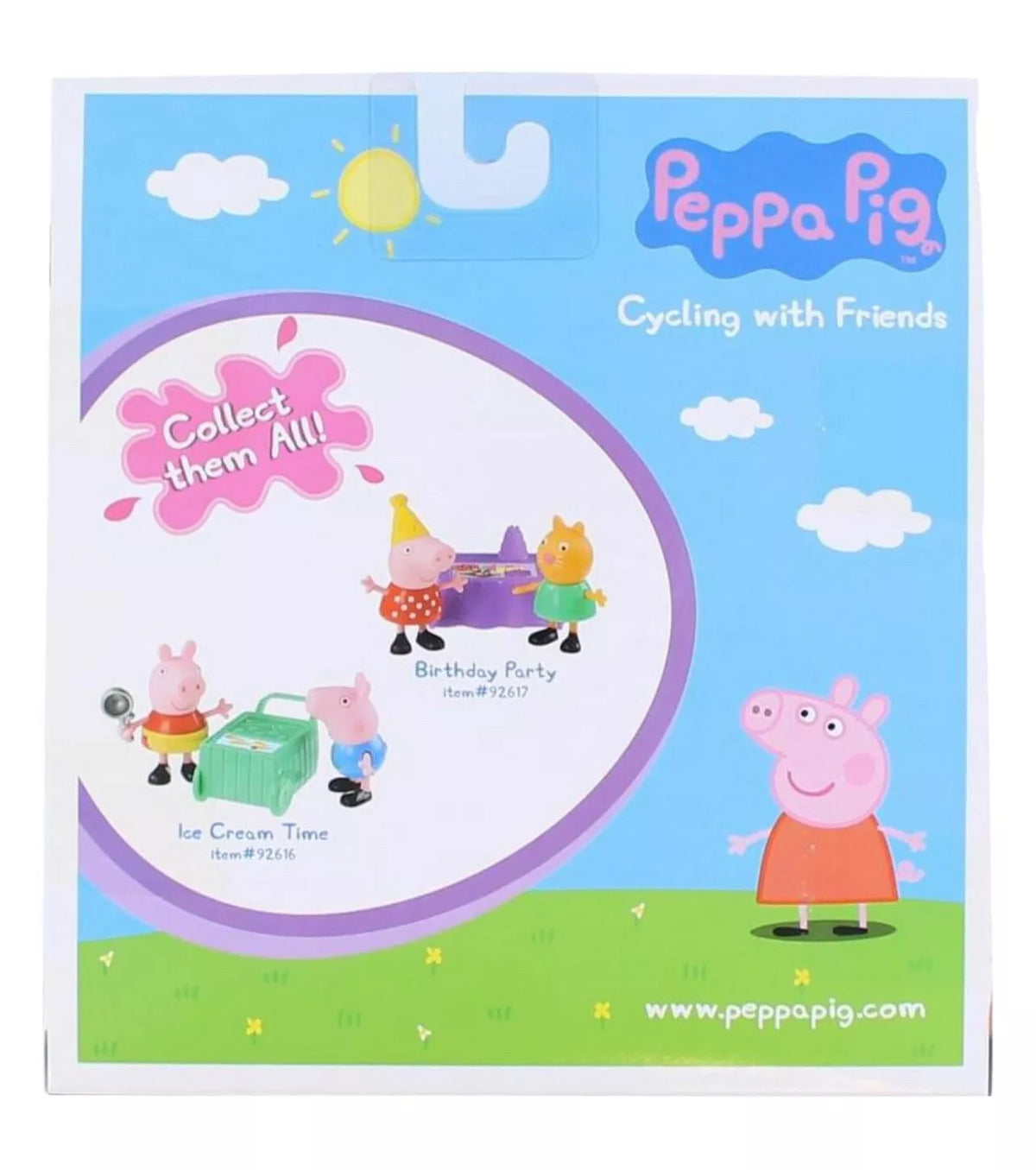 Peppa Pig - Set de juego con figuras Paseo en Bicicleta con un amigo