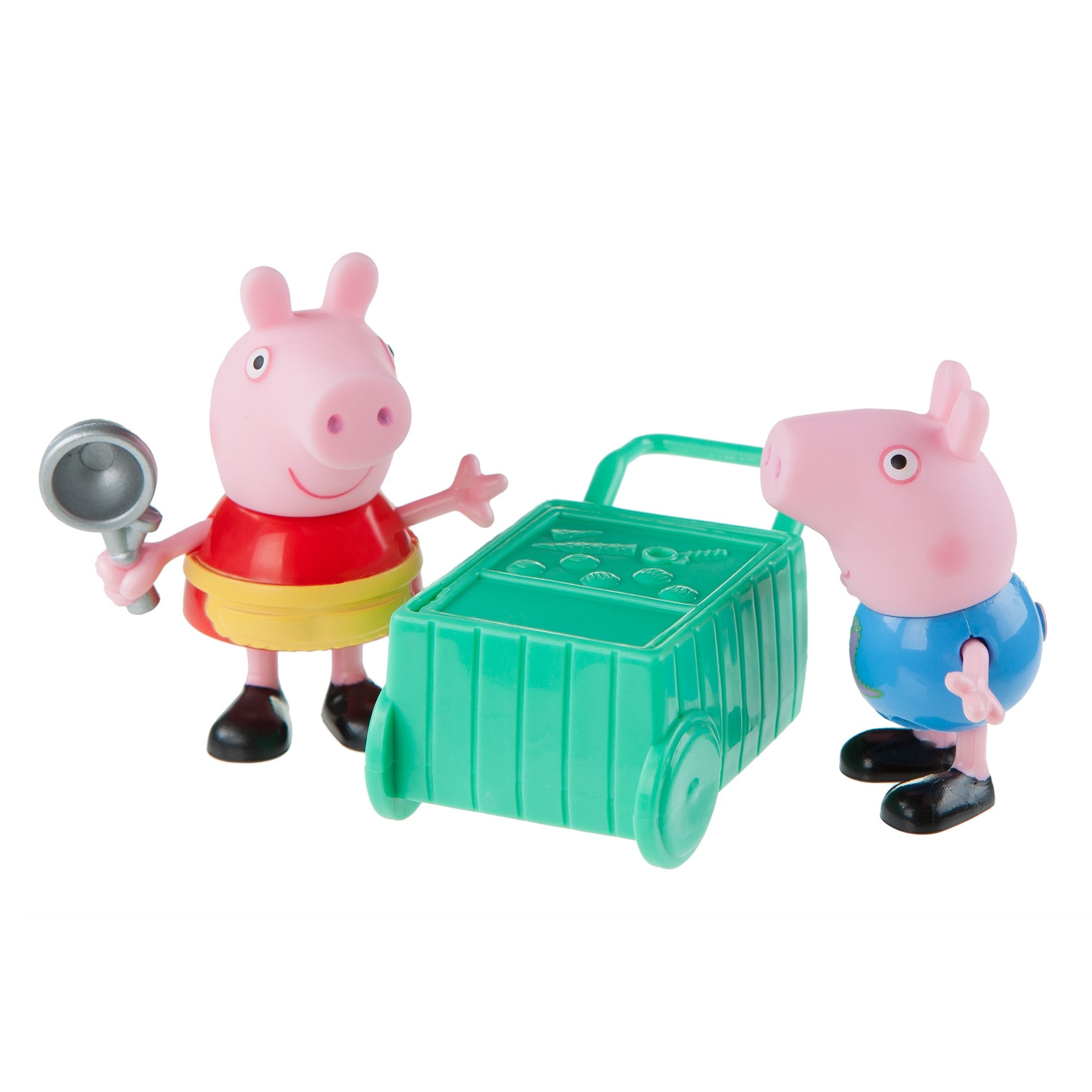 Peppa Pig - Set de figuras de Peppa la Heladera y su hermano George