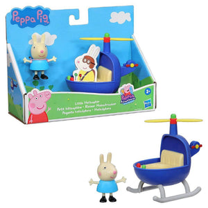 Peppa Pig - Figura individual y set de juguete helicóptero pequeño