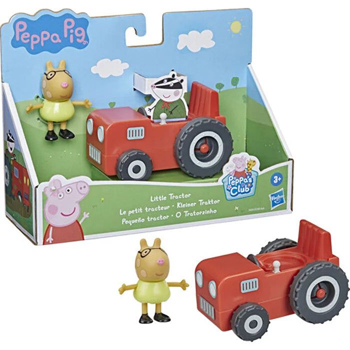 Peppa Pig - Figura Individual y Vehículo Mini Tractor, Set de Juguetes