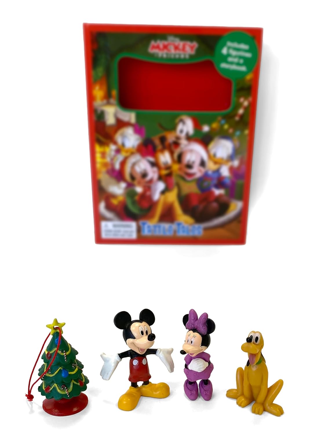 Phidal - Libro de actividades e historias en inglés de Mickey y sus amigos: ¡Diversión navideña! con figuras de juguete