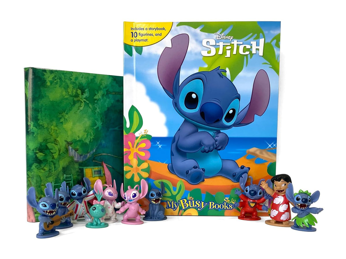 Phidal - Libro de actividades y cuentos en inglés con figura de Stitch