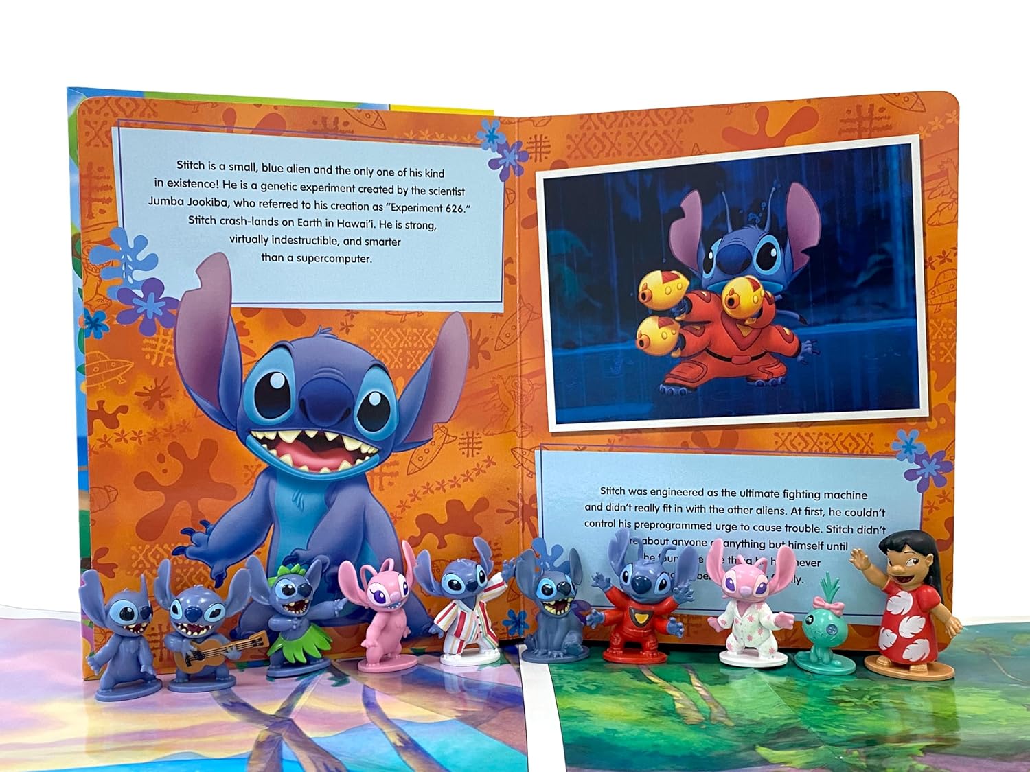 Phidal - Libro de actividades y cuentos en inglés con figura de Stitch