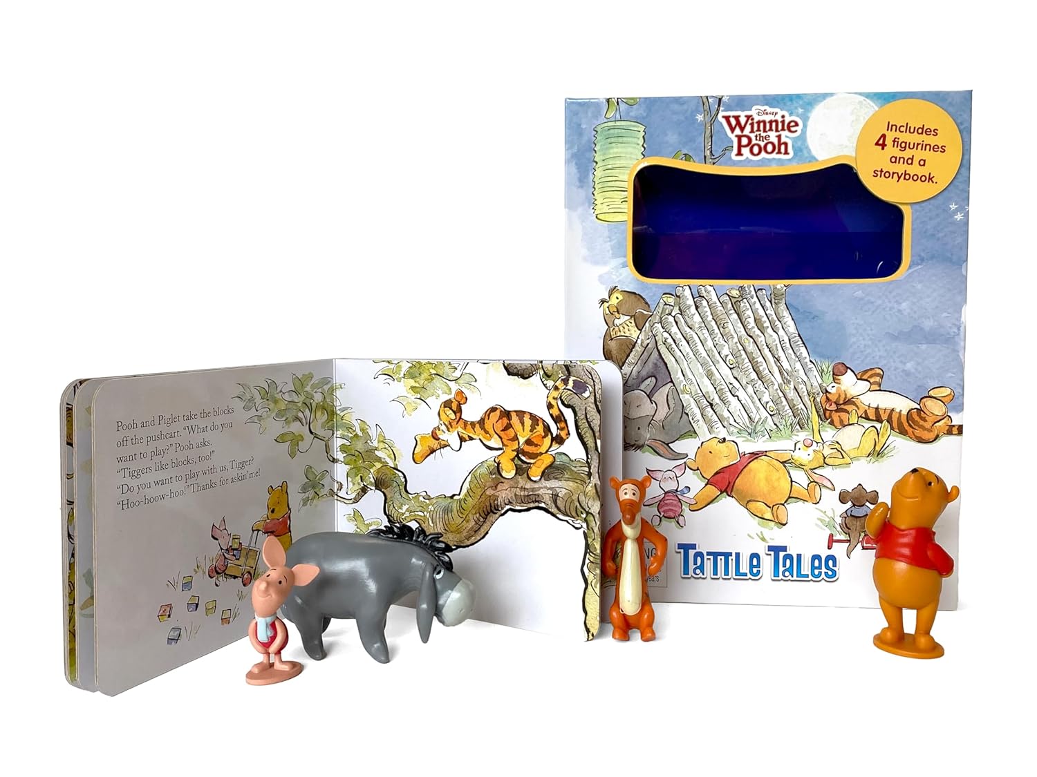 Phidal - Winnie the Pooh Tattle Tales Libro de actividades e historia en inglés con figura de juguete