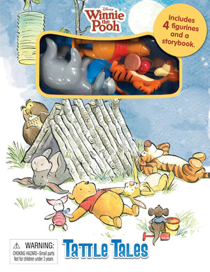 Phidal - Winnie the Pooh Tattle Tales Libro de actividades e historia en inglés con figura de juguete