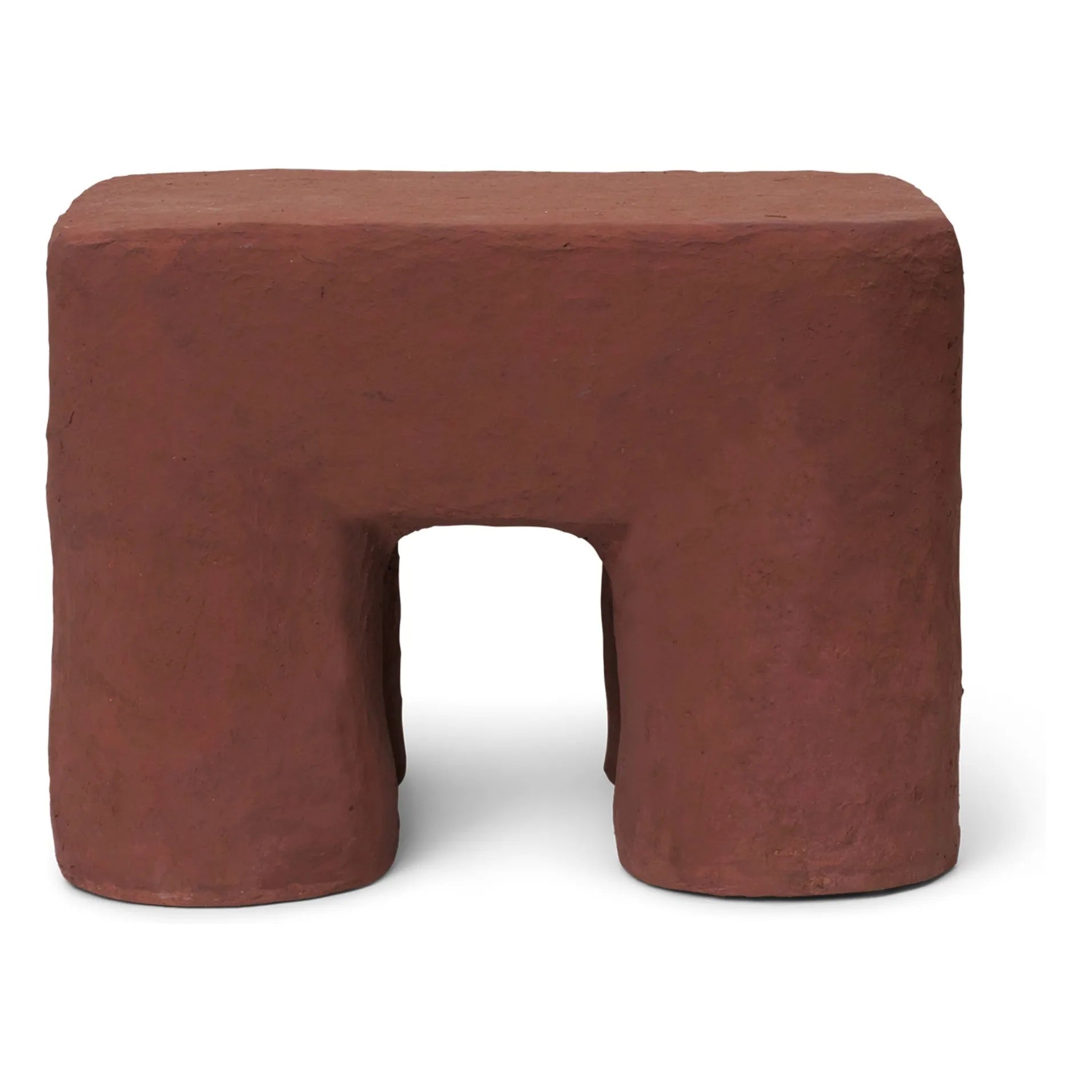Ferm Living Kids - Taburete Podo | Rojo Marrón