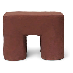 Ferm Living Kids - Taburete Podo | Rojo Marrón