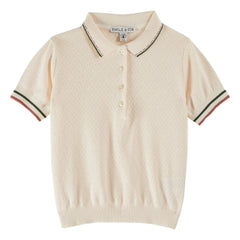 Emile et Ida - Polo Pointelle | Crema