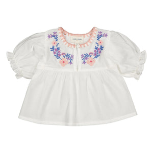 Louis Louise - Blusa bordada Pooni | Blanco