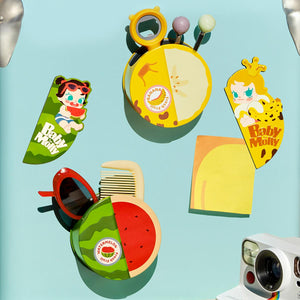 Pop Mart - Serie Original Baby Molly Sabor a Fruta, Set de Cajas Ciegas de Almacenamiento con Cierre Magnético