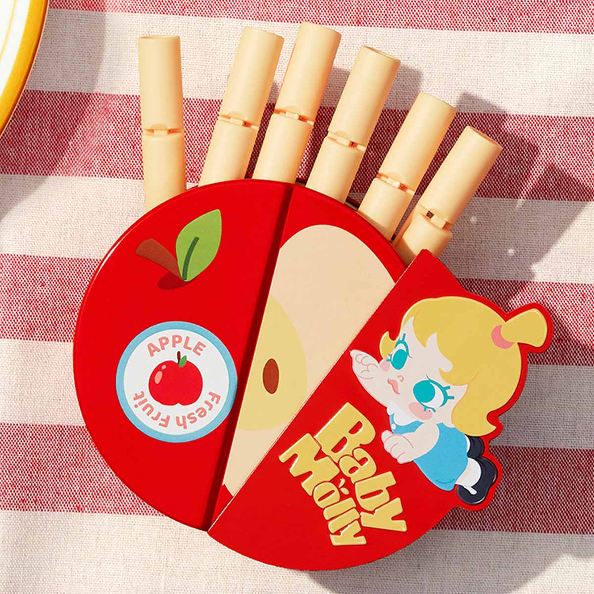 Pop Mart - Serie Original Baby Molly Sabor a Fruta, Set de Cajas Ciegas de Almacenamiento con Cierre Magnético