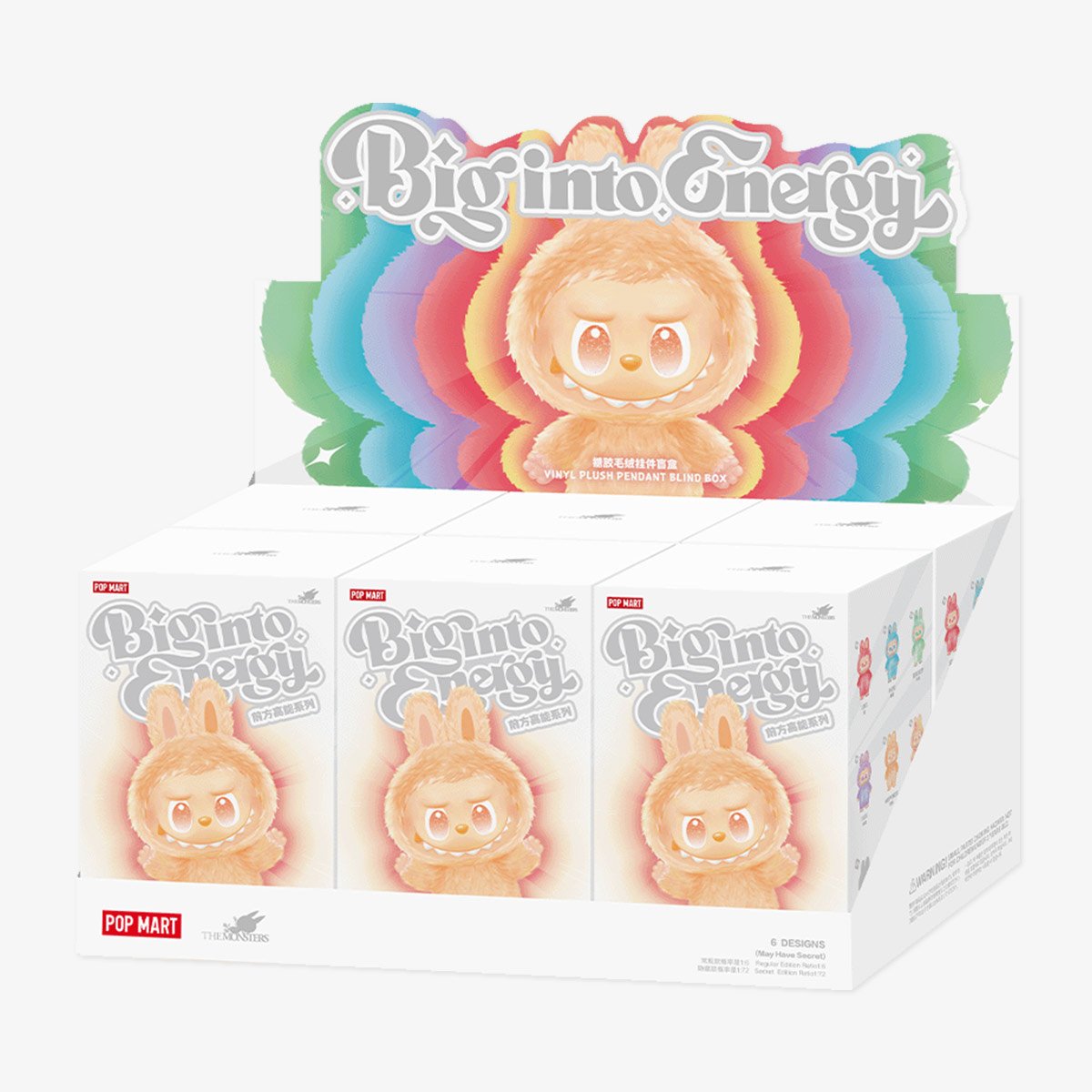 Pop Mart - Serie Original Big Into Energy Muñeco de Peluche de Vinilo Caja Sorpresa Ciega